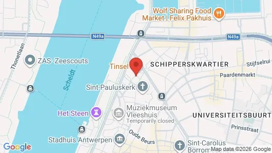 Apartments for rent i Stad Antwerp - kort over placeringen