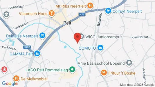 Apartments for rent i Pelt - kort over placeringen