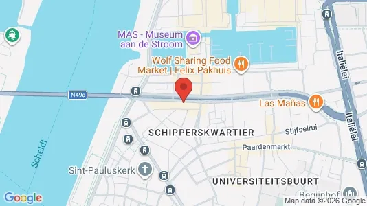 Apartments for rent i Stad Antwerp - kort over placeringen
