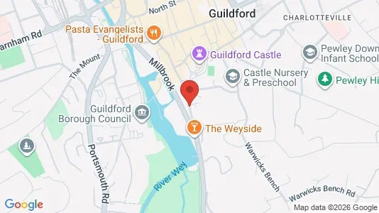 Apartments for rent i Guildford - Surrey - kort over placeringen