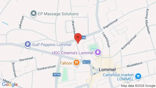 Apartments for rent i Lommel - kort over placeringen