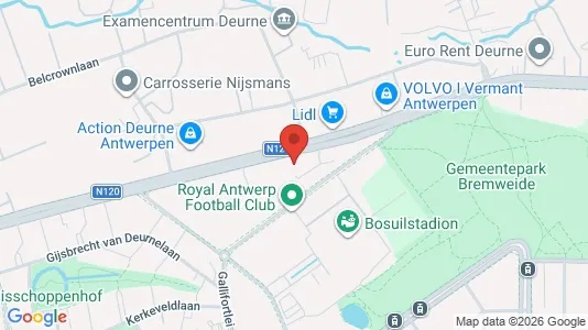 Apartments for rent i Antwerp Deurne - kort over placeringen