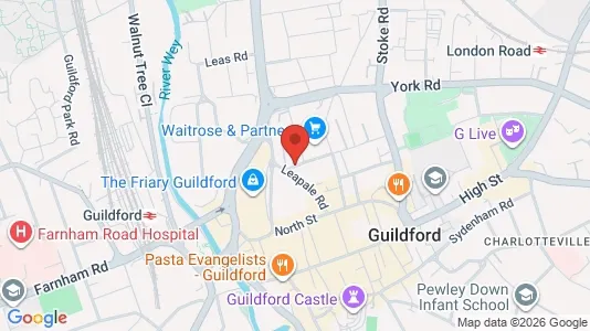Apartments for rent i Guildford - Surrey - kort over placeringen