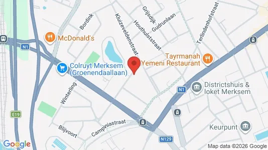 Apartments for rent i Antwerp Merksem - kort over placeringen