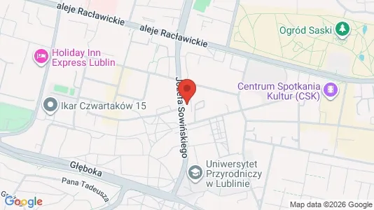 Rooms for rent i Lublin - kort over placeringen