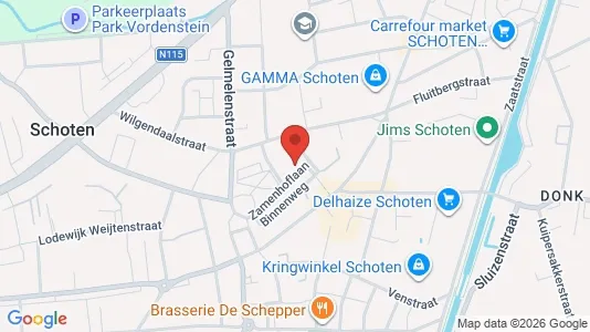 Apartments for rent i Schoten - kort over placeringen