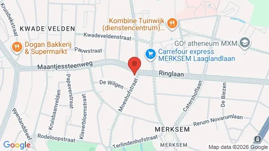 Apartments for rent i Antwerp Merksem - kort over placeringen