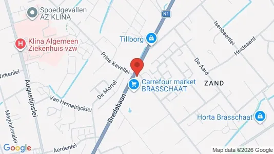 Apartments for rent i Brasschaat - kort over placeringen
