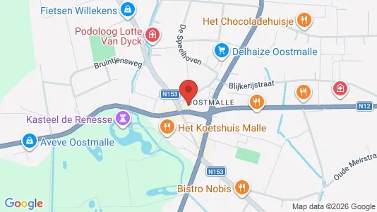 Apartments for rent i Malle - kort over placeringen