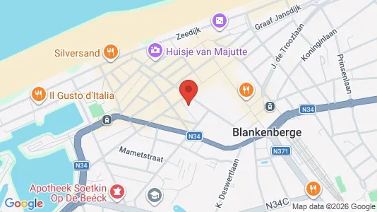 Apartments for rent i Blankenberge - kort over placeringen