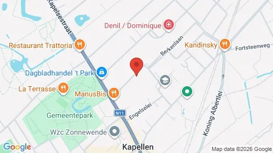Apartments for rent i Kapellen - kort over placeringen