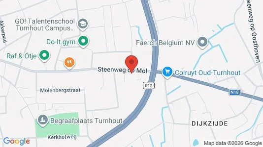 Apartments for rent i Turnhout - kort over placeringen