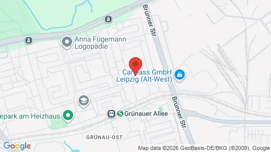 Apartments for rent i Leipzig - kort over placeringen