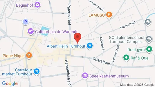 Apartments for rent i Turnhout - kort over placeringen