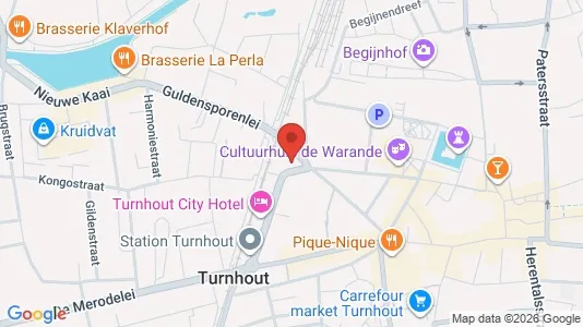 Apartments for rent i Turnhout - kort over placeringen