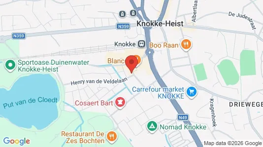 Apartments for rent i Knokke-Heist - kort over placeringen
