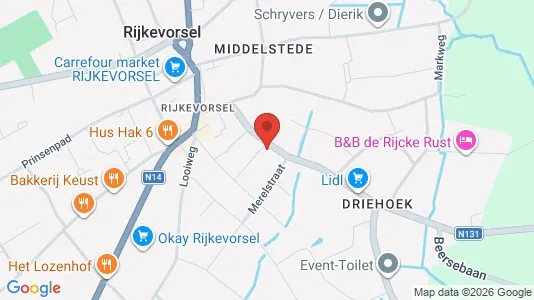 Apartments for rent i Rijkevorsel - kort over placeringen