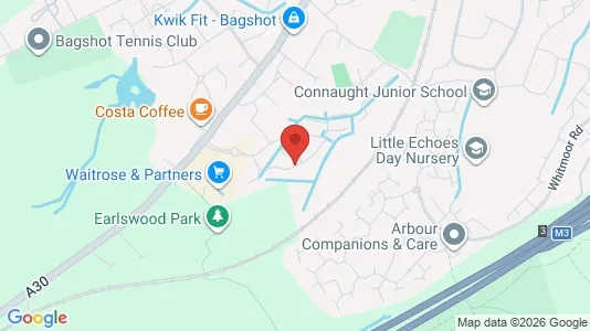 Apartments for rent i Bagshot - Surrey - kort over placeringen