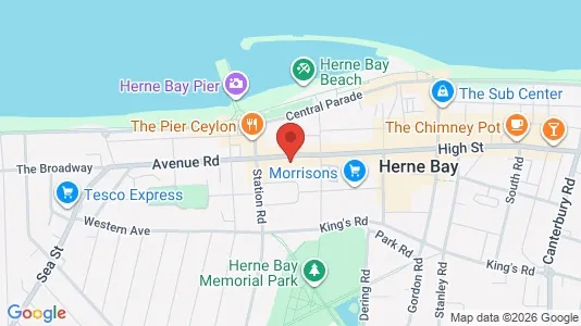 Apartments for rent i Herne bay - Kent - kort over placeringen