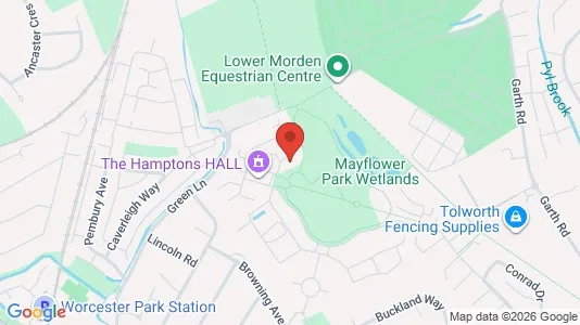 Rooms for rent i Worcester Park - Surrey - kort over placeringen
