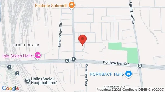 Apartments for rent i Halle (Saale) - kort over placeringen