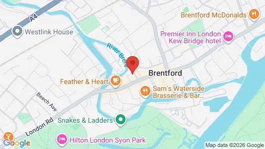 Apartments for rent i Brentford - Middlesex - kort over placeringen