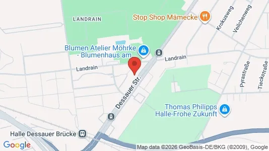 Apartments for rent i Halle (Saale) - kort over placeringen