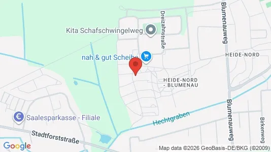 Apartments for rent i Halle (Saale) - kort over placeringen