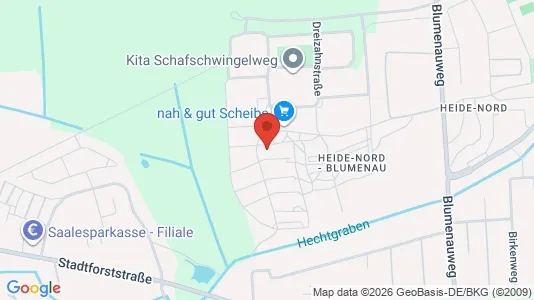 Apartments for rent i Halle (Saale) - kort over placeringen