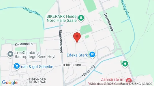 Apartments for rent i Halle (Saale) - kort over placeringen
