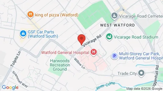 Apartments for rent i Watford - Hertfordshire - kort over placeringen