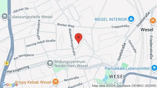 Apartments for rent i Wesel - kort over placeringen