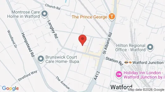 Apartments for rent i Watford - Hertfordshire - kort over placeringen