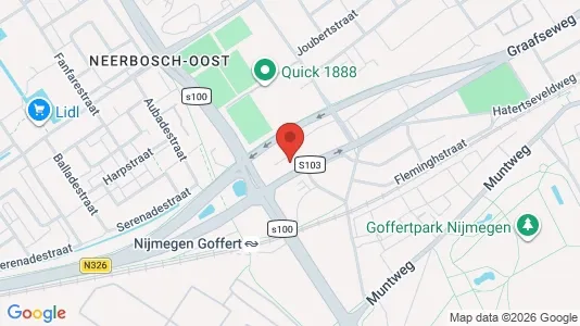 Rooms for rent i Nijmegen - kort over placeringen