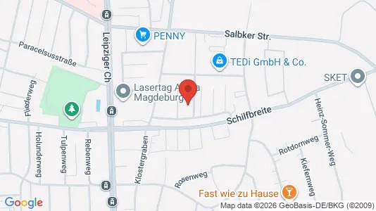 Apartments for rent i Magdeburg - kort over placeringen