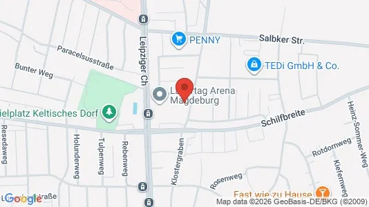 Apartments for rent i Magdeburg - kort over placeringen