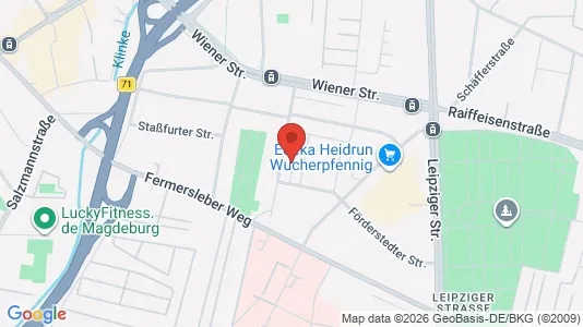Apartments for rent i Magdeburg - kort over placeringen