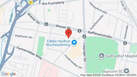 Apartments for rent i Magdeburg - kort over placeringen