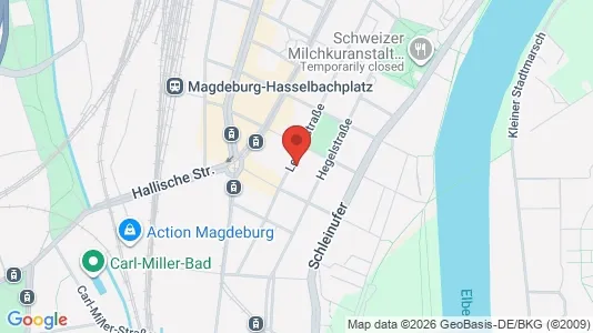 Apartments for rent i Magdeburg - kort over placeringen