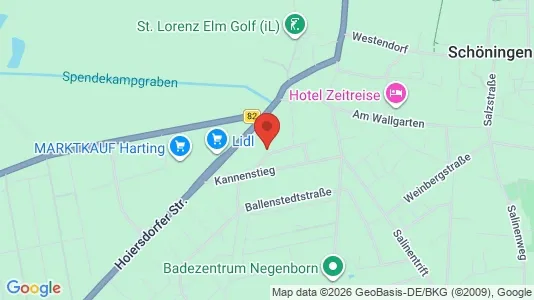 Apartments for rent i Helmstedt - kort over placeringen
