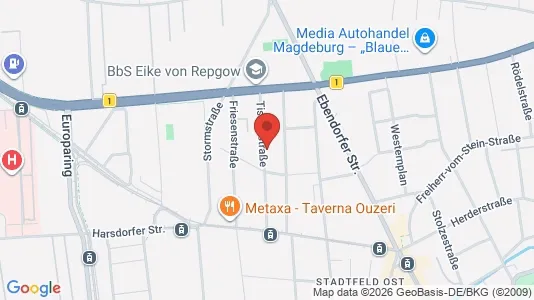 Rooms for rent i Magdeburg - kort over placeringen