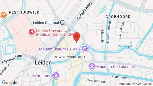 Apartments for rent i Leiden - kort over placeringen
