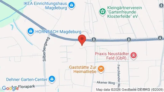 Apartments for rent i Magdeburg - kort over placeringen