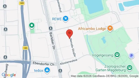Apartments for rent i Magdeburg - kort over placeringen