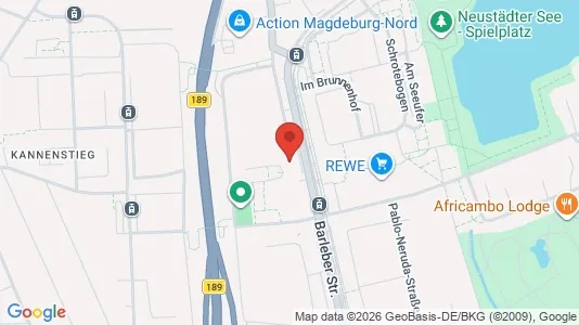 Apartments for rent i Magdeburg - kort over placeringen