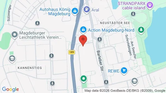 Apartments for rent i Magdeburg - kort over placeringen