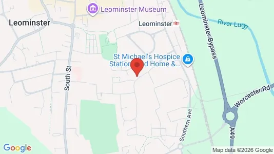 Apartments for rent i Leominster - Herefordshire - kort over placeringen
