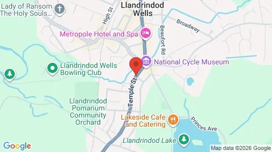 Apartments for rent i Llandrindod Wells - Powys - kort over placeringen