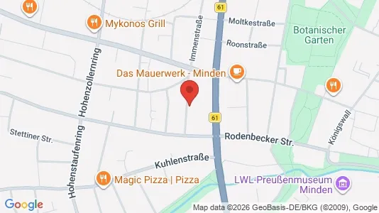 Apartments for rent i Minden-Lübbecke - kort over placeringen