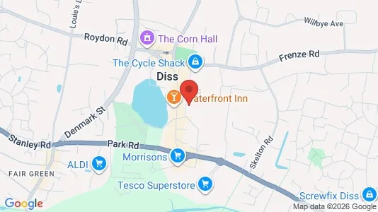 Apartments for rent i Diss - Norfolk - kort over placeringen